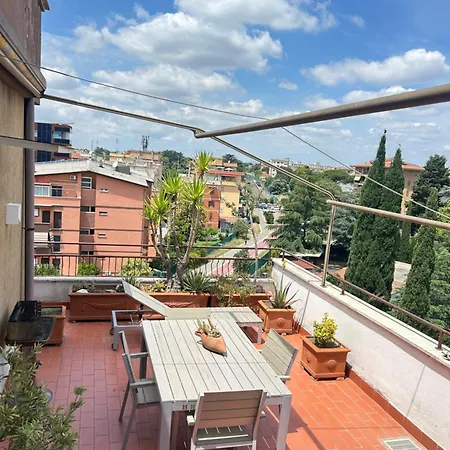 Con Terrazza Vicino Gemelli E Vaticano Lejlighed *